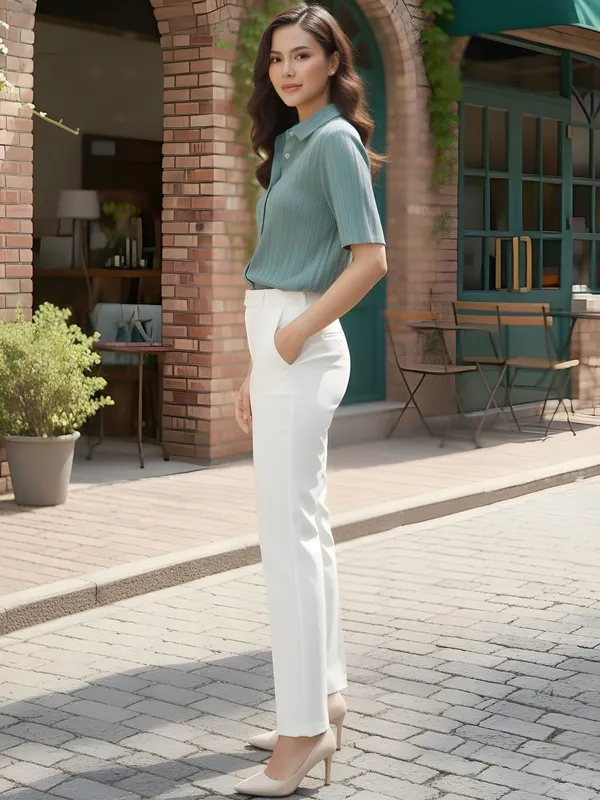 Sea_Green_Polyester_Solid_Shirt