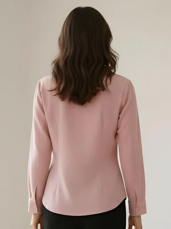 Pink_Cotton_Blend_Self_Design__Shirts