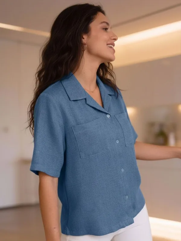 Light_Blue_Cotton_Jute_Self_Design_Shirts