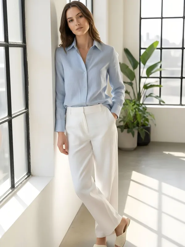 Blue_Linen_Solid_Shirt
