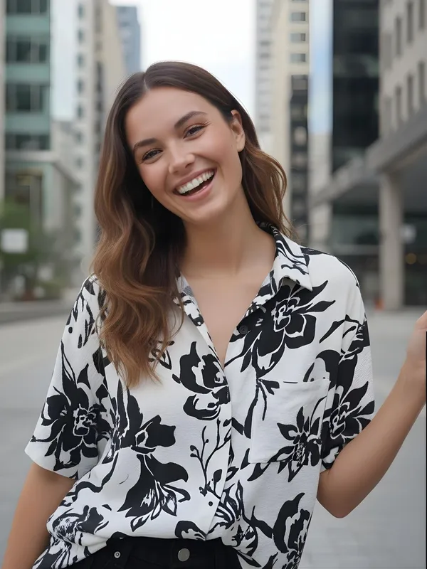 Black_&_White_Polyester_Abstract_Printed_Shirts
