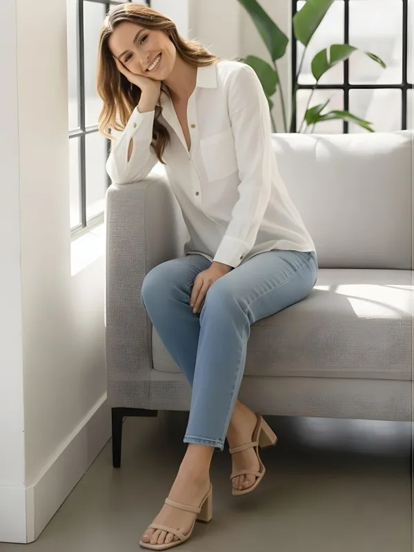 White_Linen_Solid_Shirt