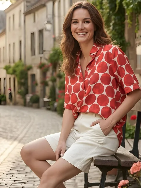 Red_Crepe_Polka_dot_Printed_Top