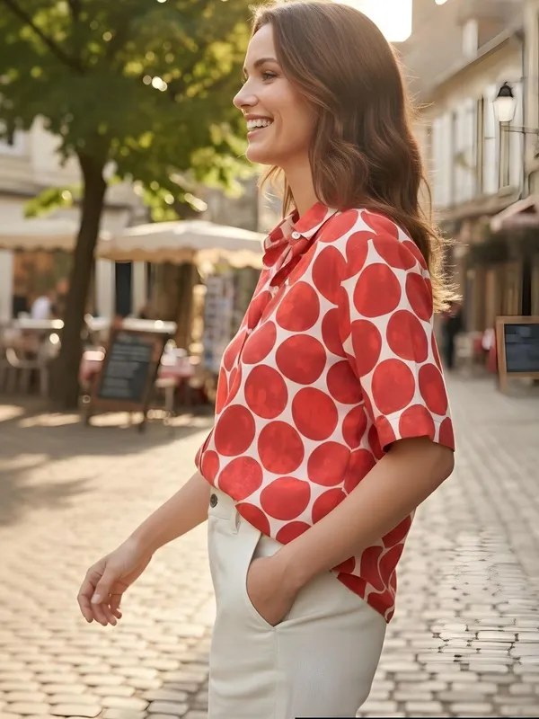 Red_Crepe_Polka_dot_Printed_Top