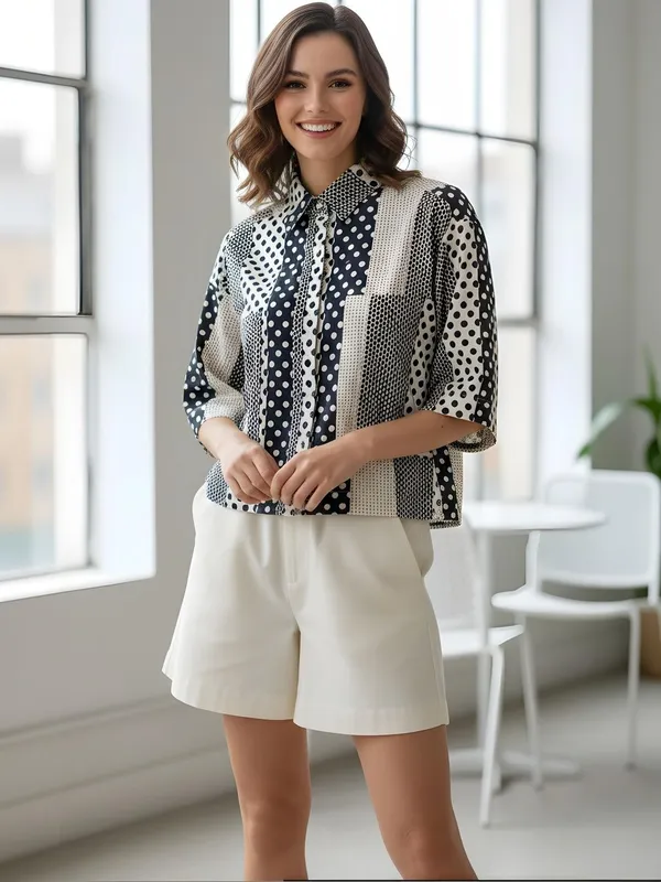 Black_Cotton_Polka_Dot_Printed_Shirts