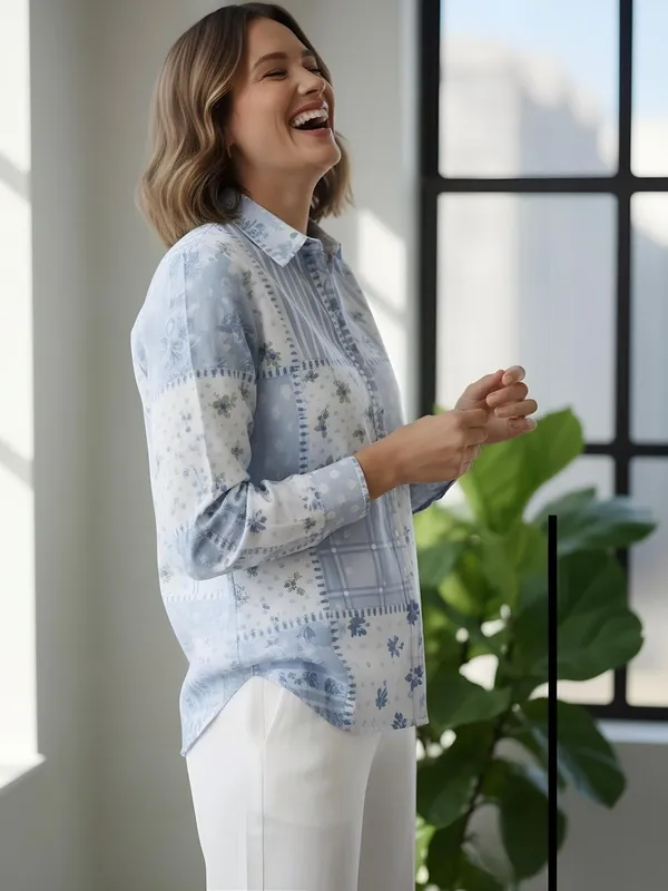 Blue_Vatican_abstract_Printed_Top