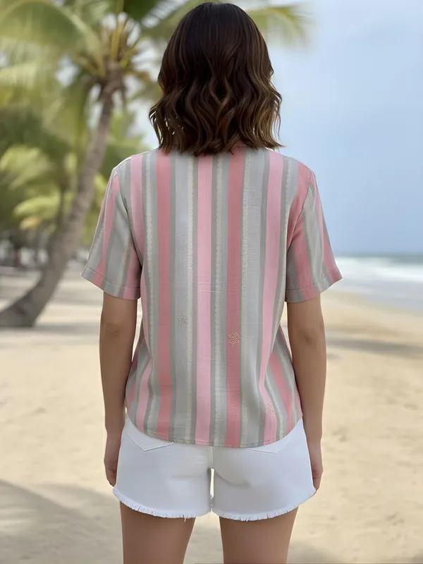 Peach_Cotton_Silk_Striped_Shirts
