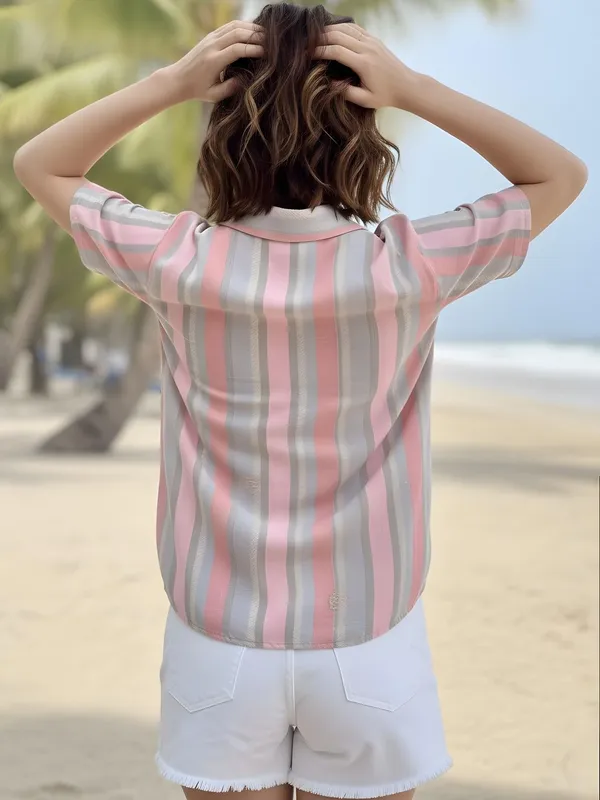 Peach_Cotton_Silk_Striped_Shirts
