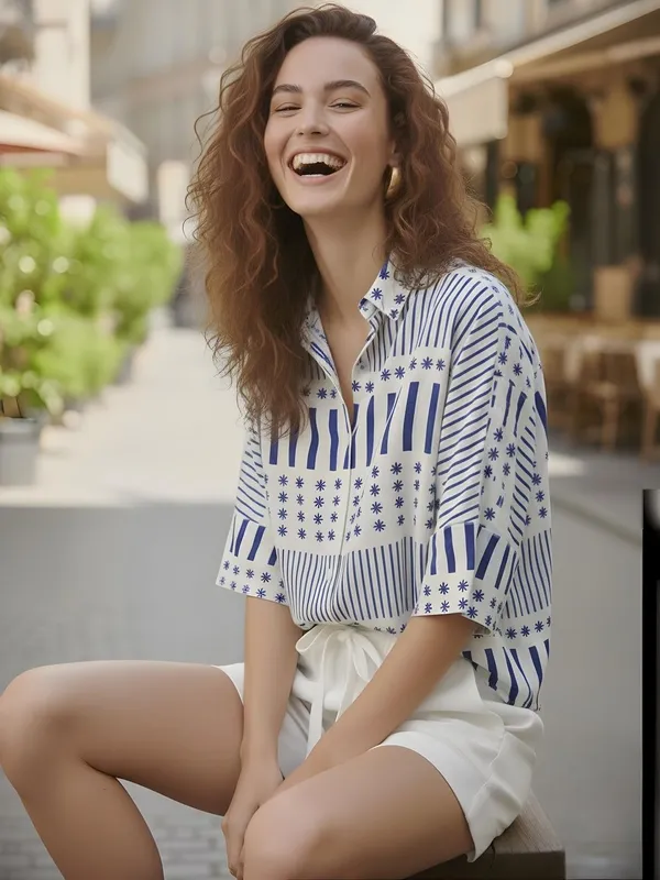 Blue_Vatican_Vertical_striped_Top