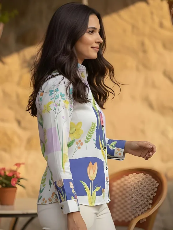 Lavendaar_-_Blue_Cotton_Tropical_Printed_Shirts