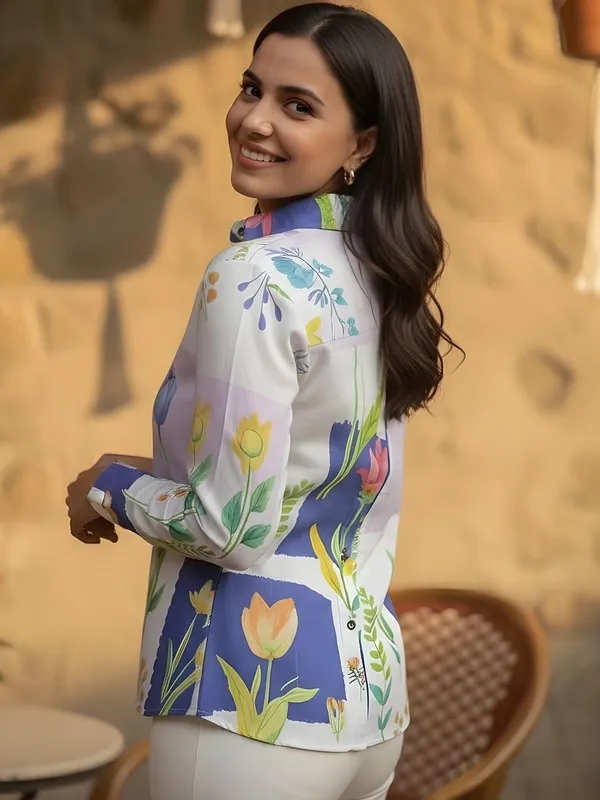 Lavendaar_-_Blue_Cotton_Tropical_Printed_Shirts