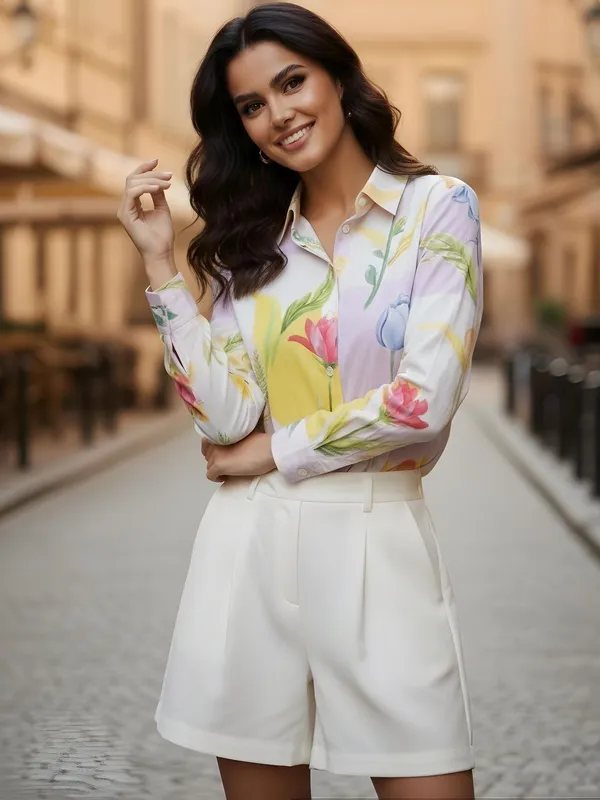 Pink-Yellow_Cotton_Tropical_Printed_Shirts
