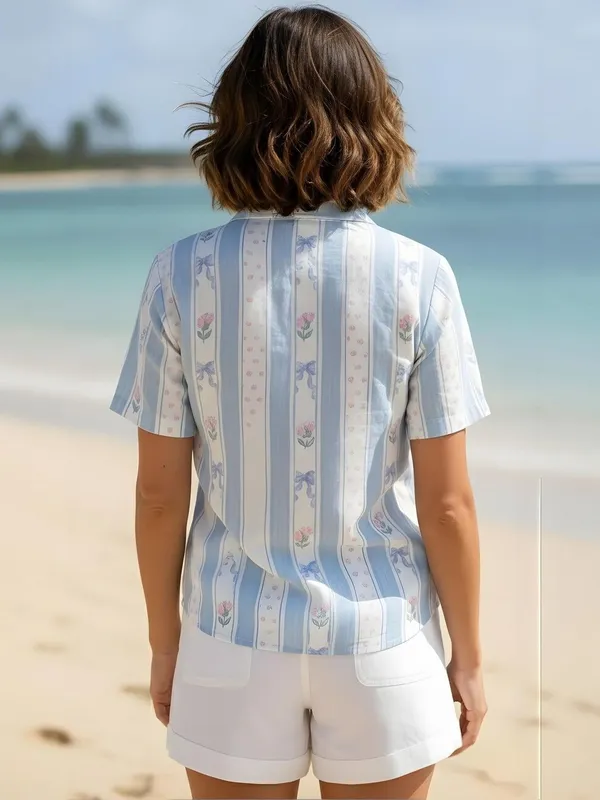 Blue_Vatican_Striped_and_Mix_Printed_Top