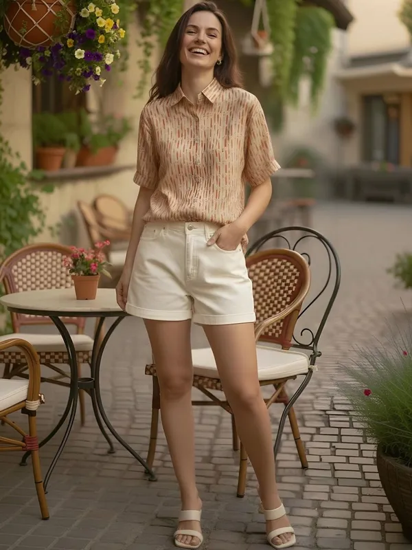 Cream-Red_Vatican_texture_Printed_Top