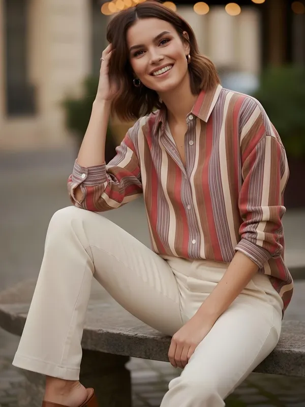 Brown_Cotton_Striped_Shirts