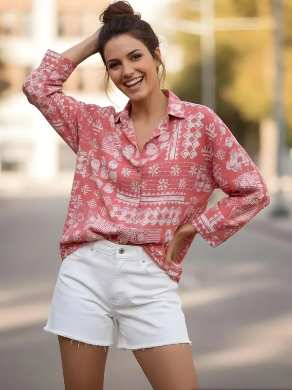 Red_Cotton_Mix_Printed_Top