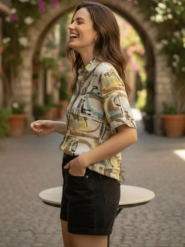 Yellow_Vatican_Abstract_Printed_Tops