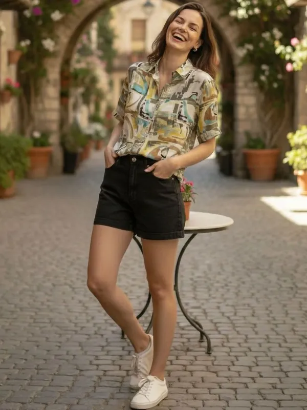 Yellow_Vatican_Abstract_Printed_Tops