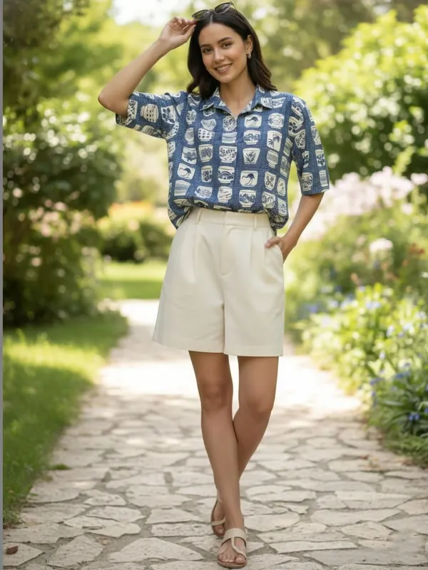 Blue_Cotton_Floral_Printed_Shirts