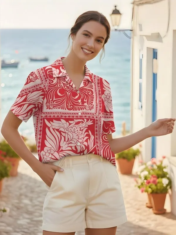 Red_Vatican_Tribal_Printed_Top