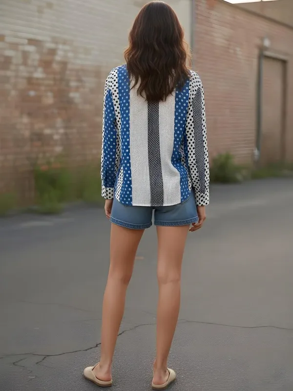 Blue-White_Cotton_Polka_Dot_Printed_Shirts