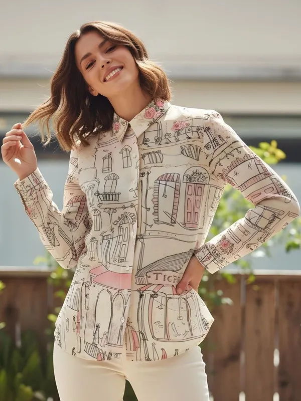 Cream_Vatican_Abstract_Printed_Top