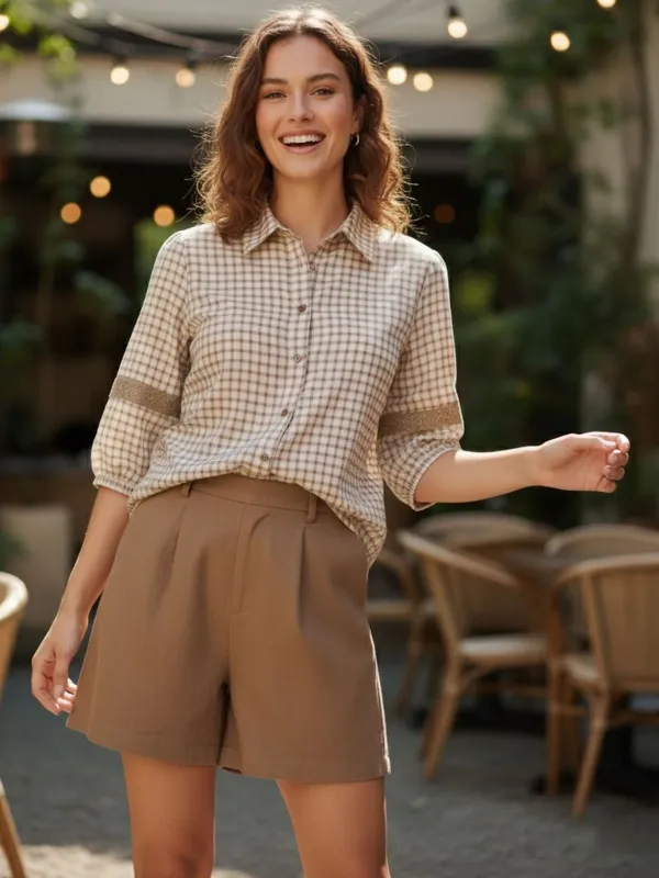 Cream_Jute_Cotton_Checked_Lace_inserted_Tops