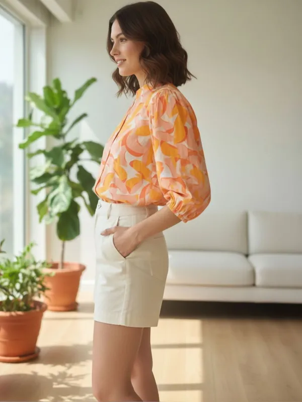 Peach_Vatican_Abstract_Printed_Tops