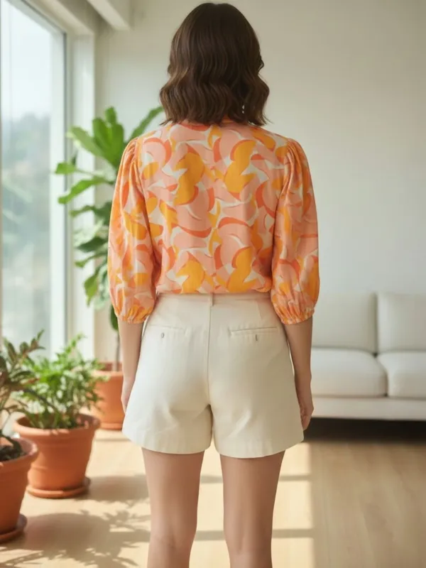 Peach_Vatican_Abstract_Printed_Tops