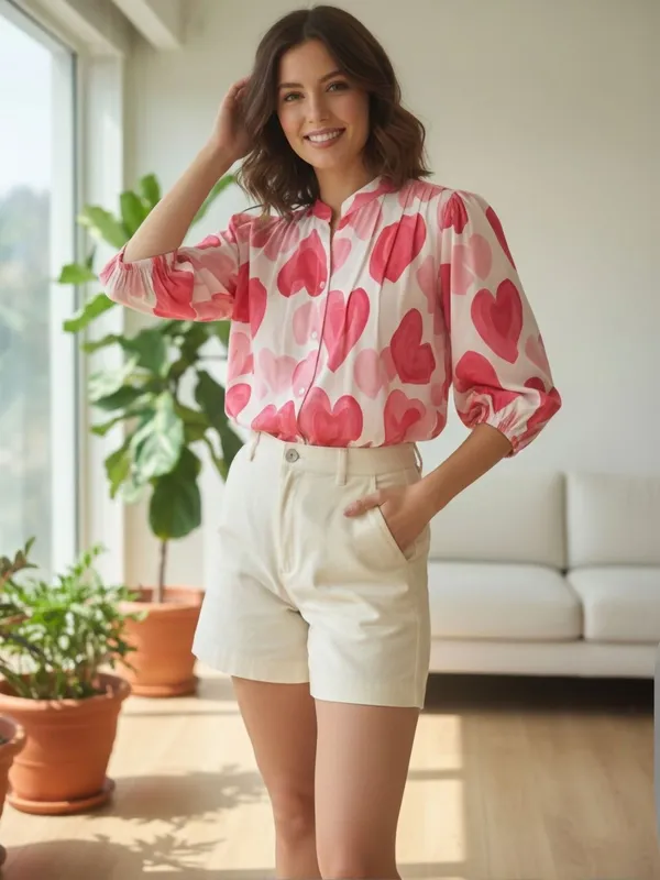 Cream-Pink_Vatican_Heart_Printed_Tops