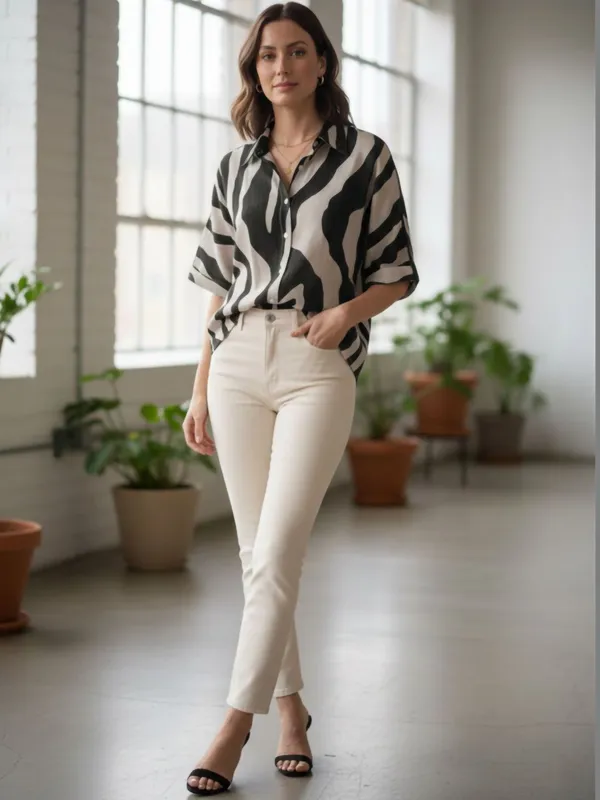Cream-Brown_Cotton_Abstract_Printed_Tops