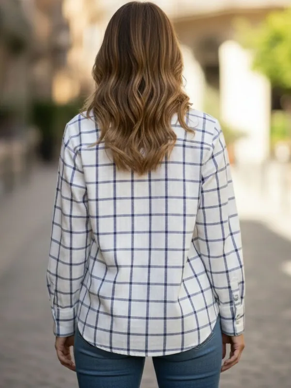 White-Blue_Cotton_Checkered_Shirts