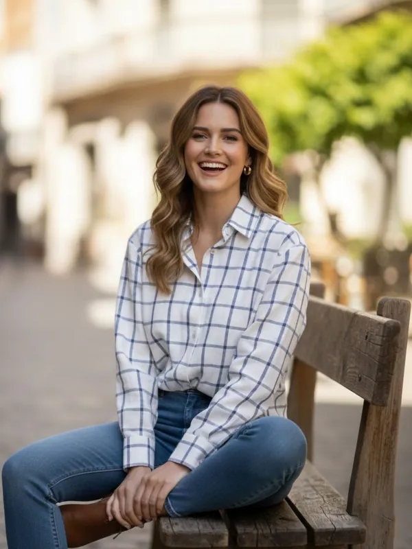 White-Blue_Cotton_Checkered_Shirts
