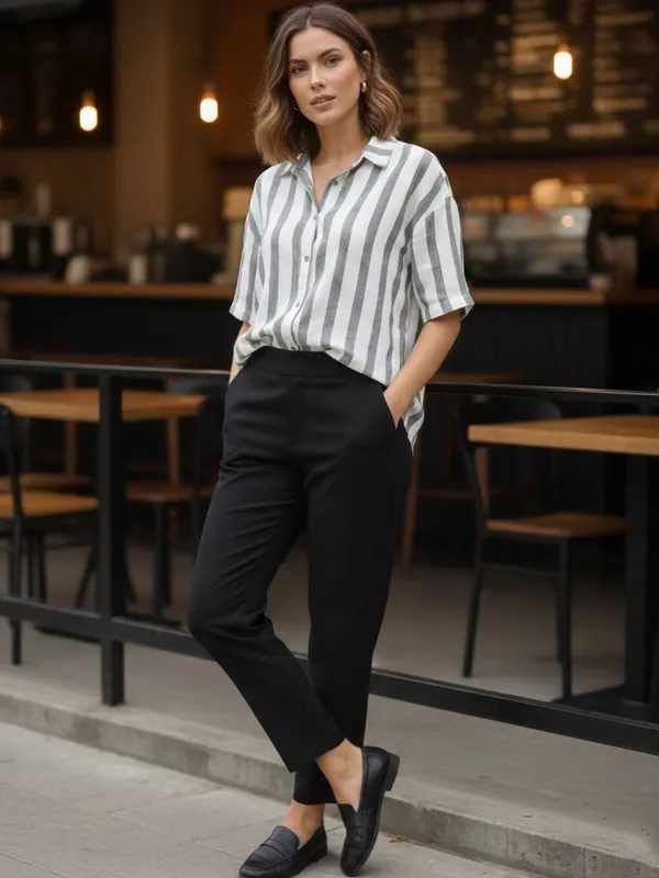 White-Grey_Cotton_Striped_Shirts