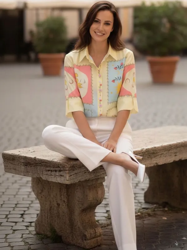 Yellow_Summer_cool_Abstract_Printed_Top