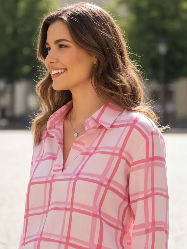Pink_Rayon_Checked_Top