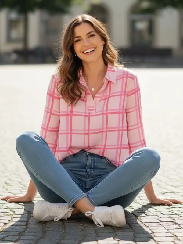 Pink_Rayon_Checked_Top