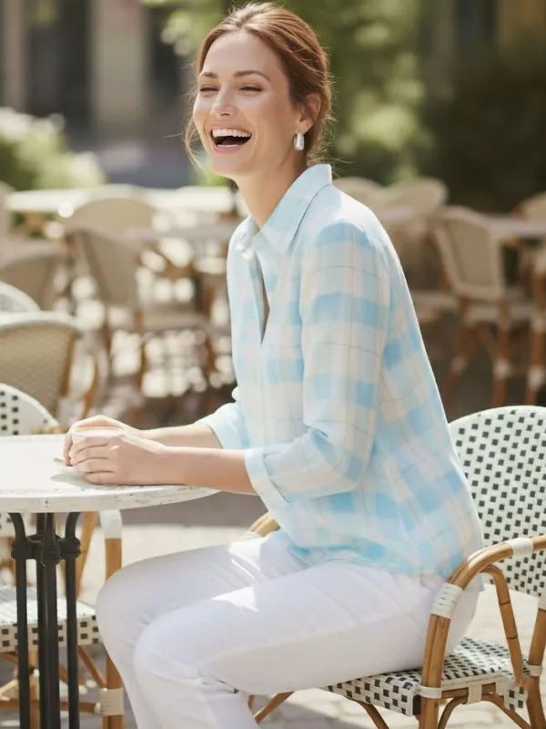 Blue_Rayon_Checked_Top
