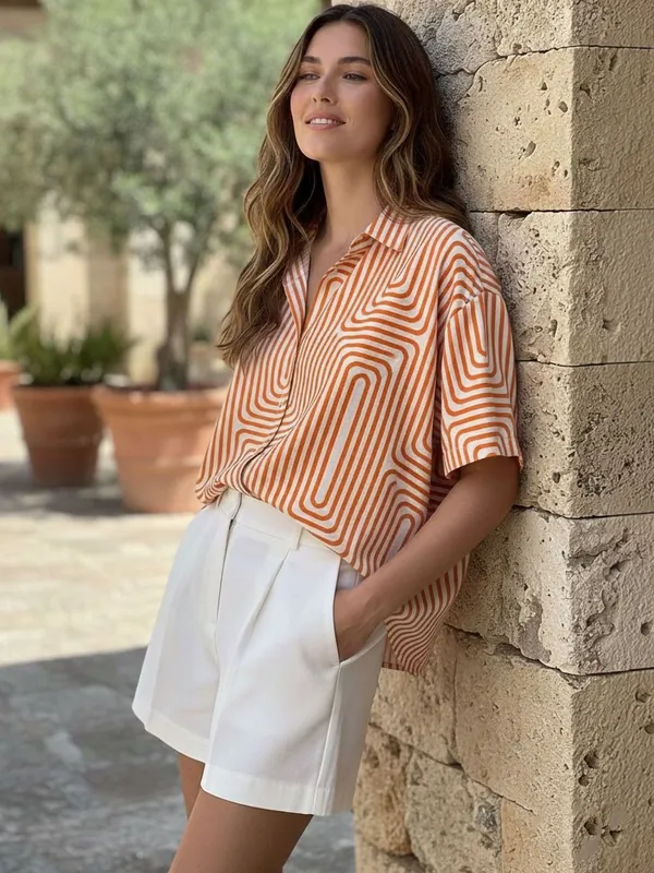 Brown_Vatican_Abstract_Printed_Top