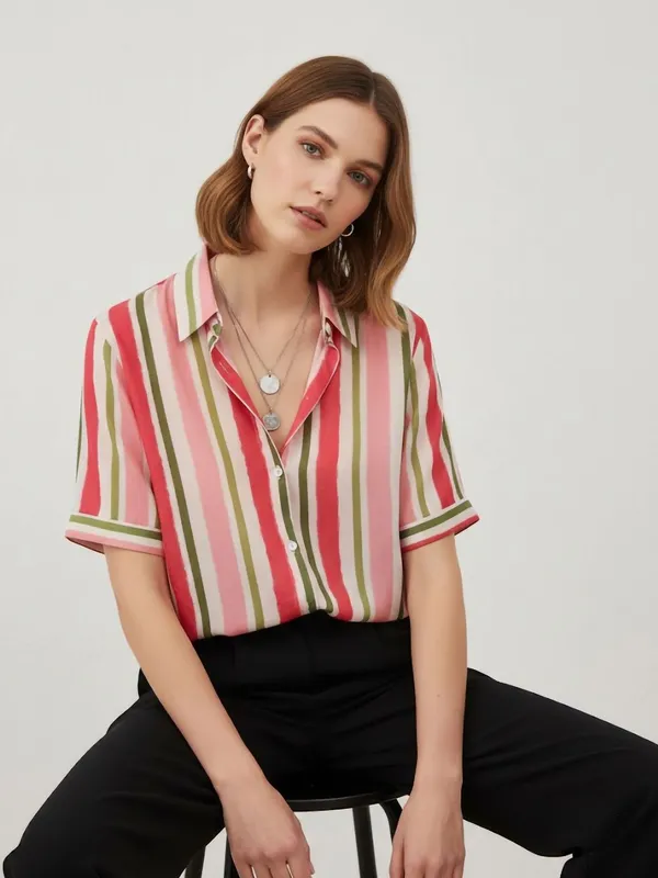 Pink_Rayon_Striped_Top