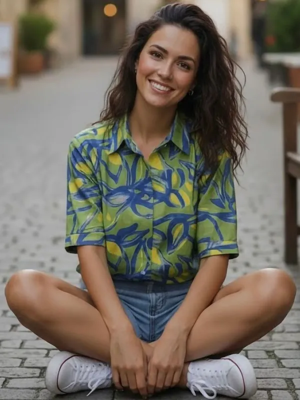 Green_Cotton_Abstract_Printed_Shirts