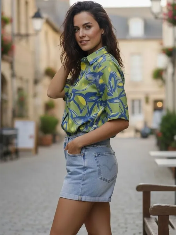 Green_Cotton_Abstract_Printed_Shirts