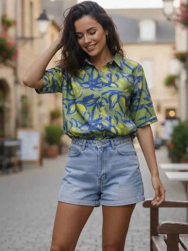Green_Cotton_Abstract_Printed_Shirts