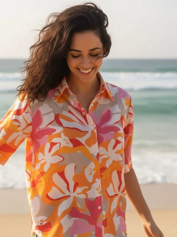 Orange-Pink_Rayon_Abstract_Printed_Tops.