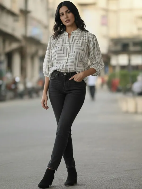 Cream_Vatican_Abstarct_Printed_Tops