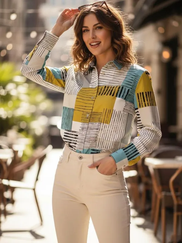 Blue_Rayon_Striped_Tops