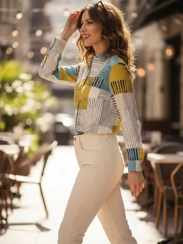 Blue_Rayon_Striped_Tops