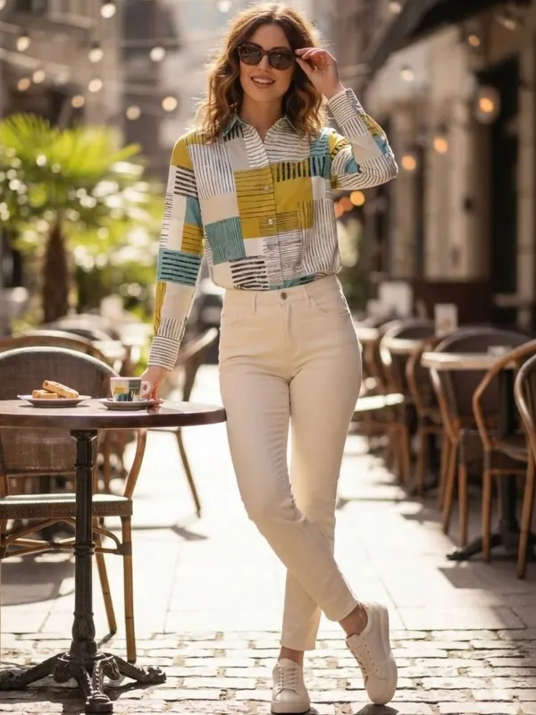Blue_Rayon_Striped_Tops