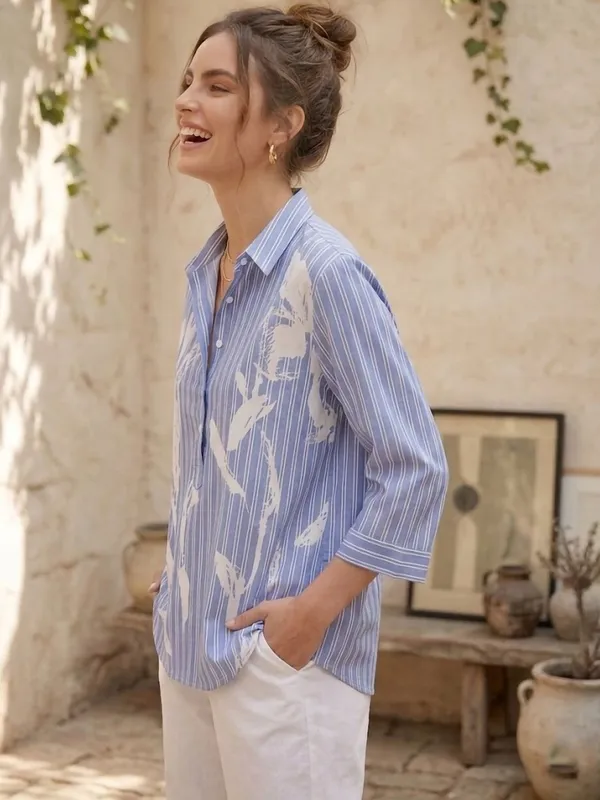 Blue_Rayon_Striped_and_Abstract_Printed_Tops