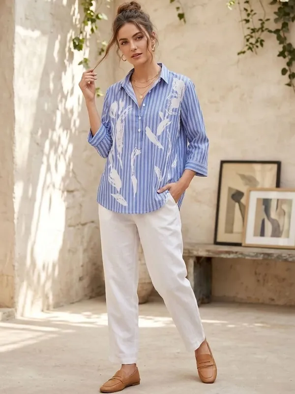 Blue_Rayon_Striped_and_Abstract_Printed_Tops